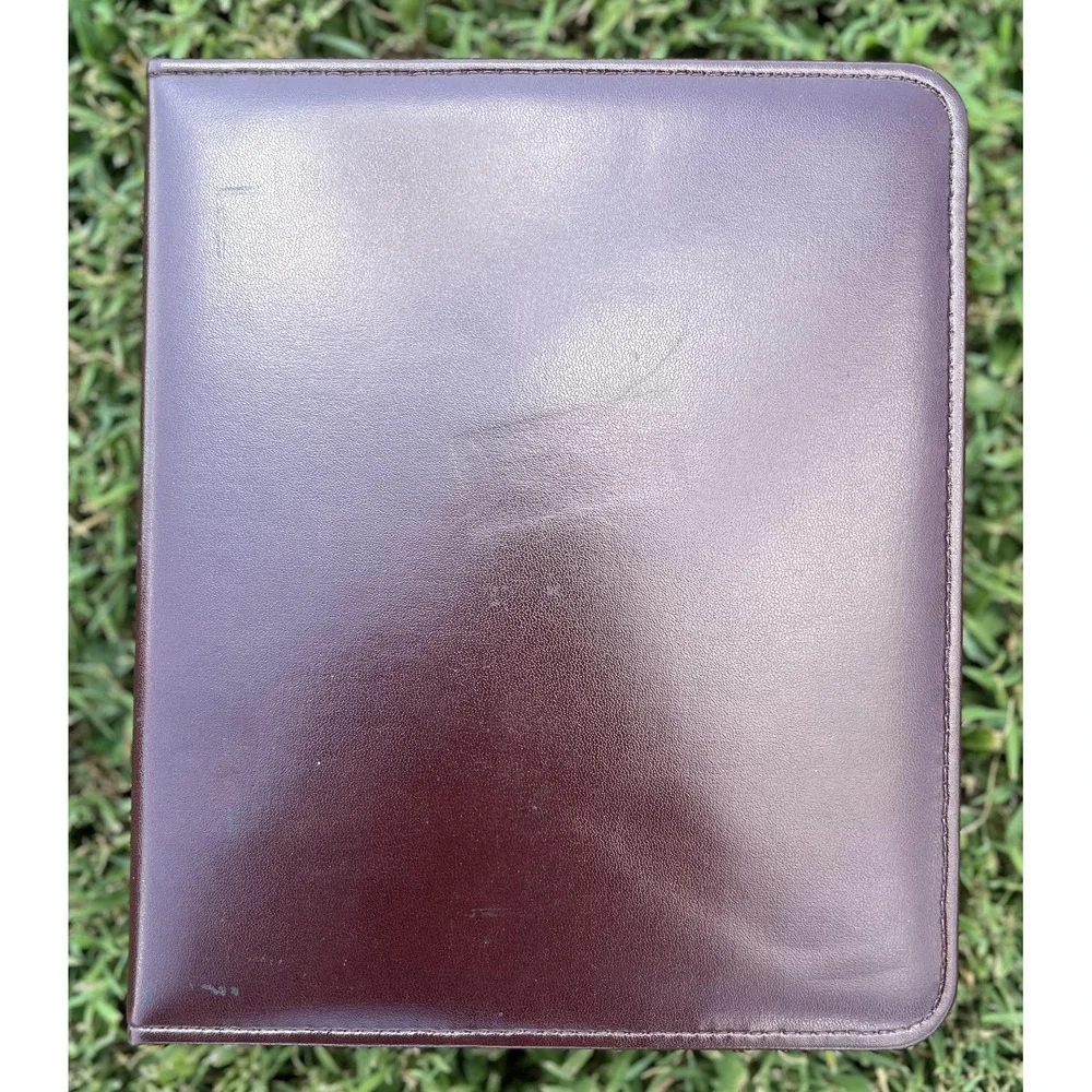 Vintage Franklin Quest Burgundy Leather Organizer Planner USA Ring Binder CL4044